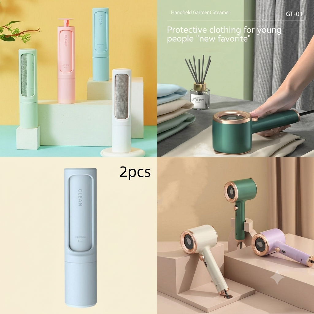Garment Care Kit — Steamer & Lint Roller Bundle